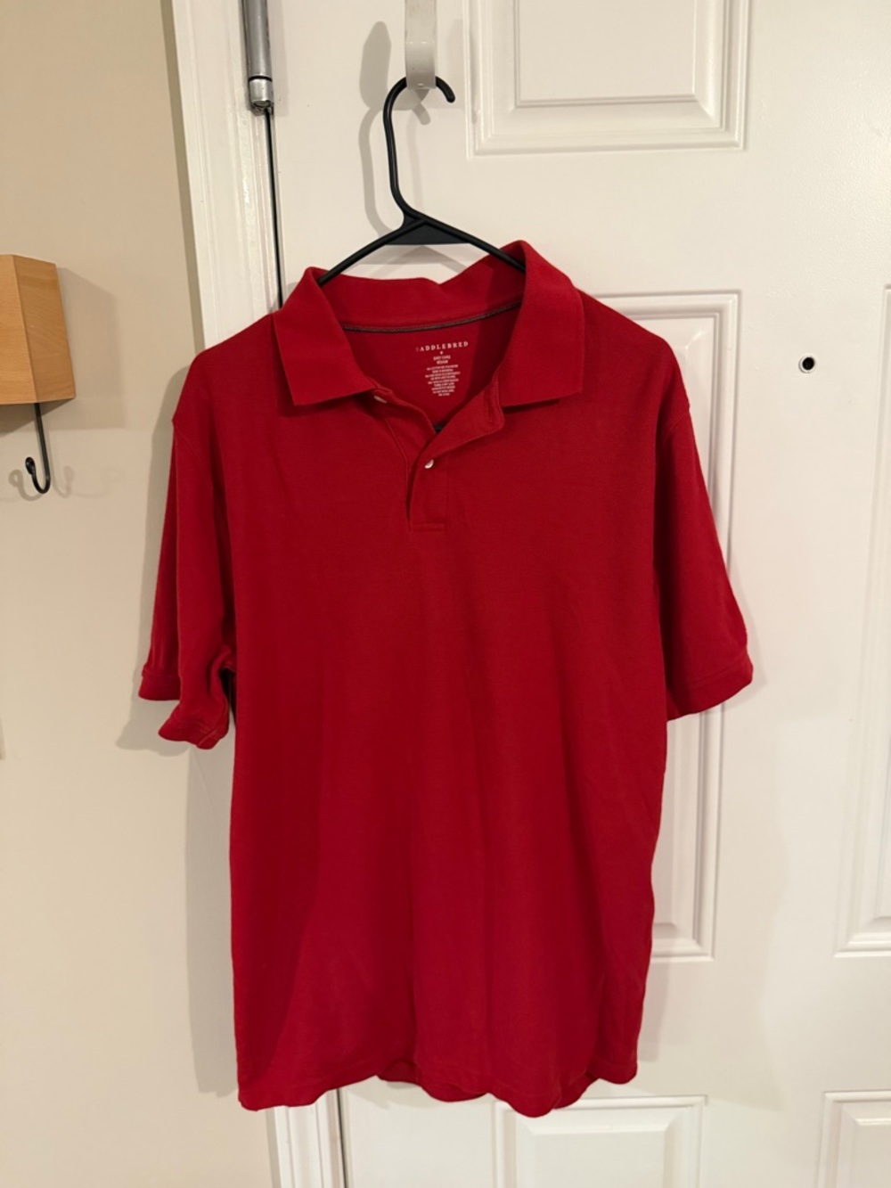Saddlebred Solid Red Short-Sleeve Polo